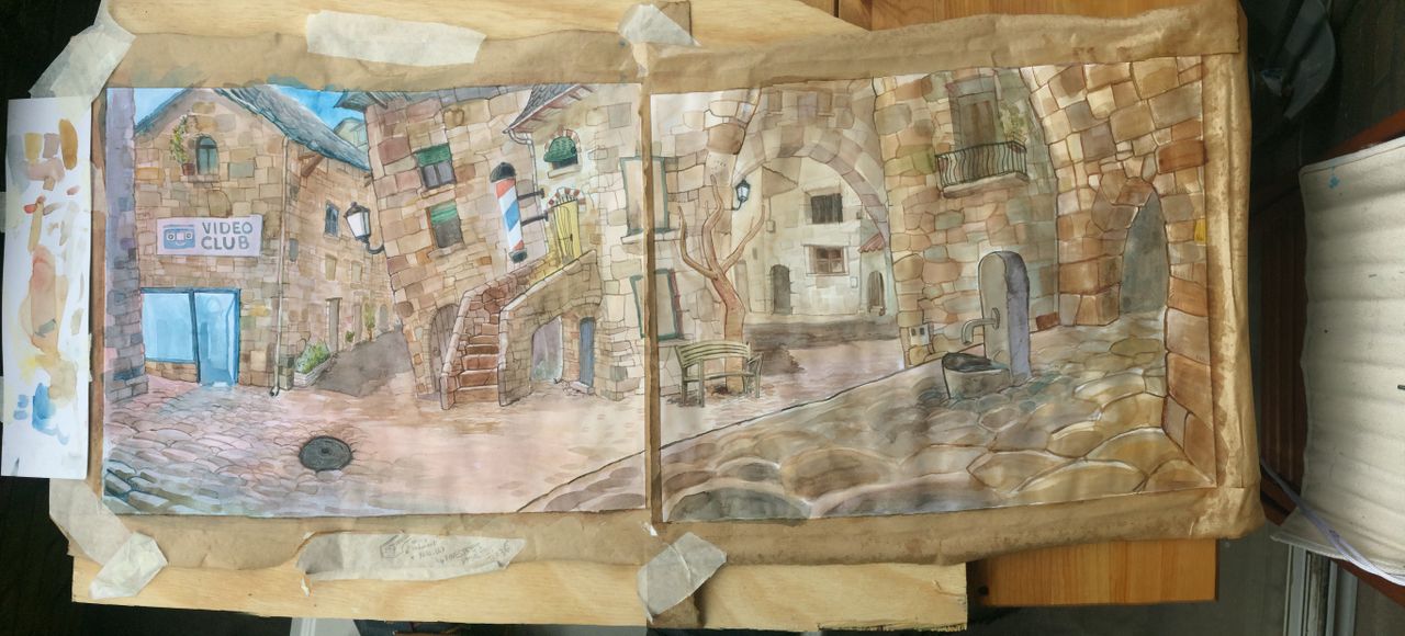 Paintings, sketches and game screens