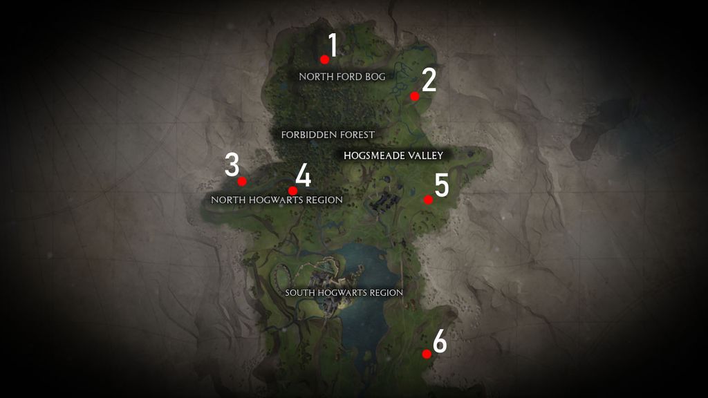 hogwarts legacy landing platform locations map