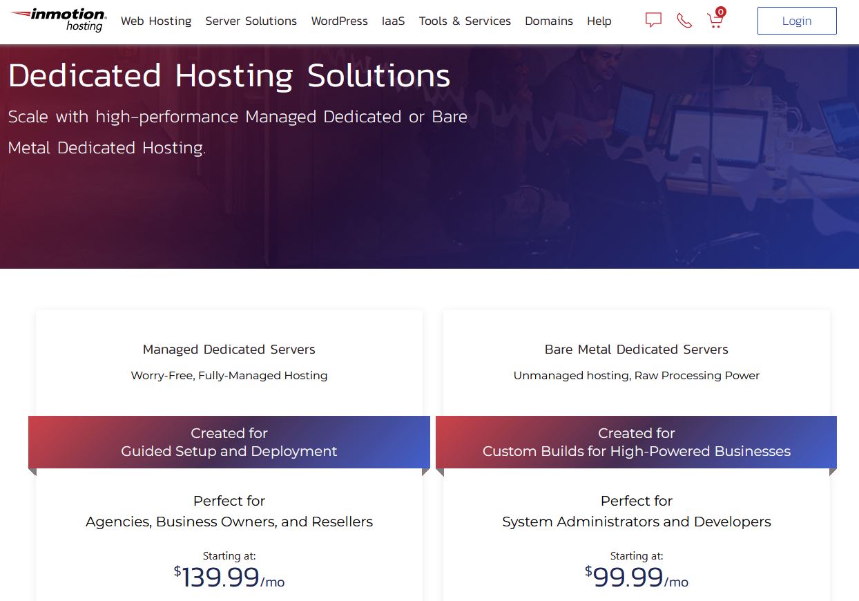 Dediziertes Inmotion-Hosting