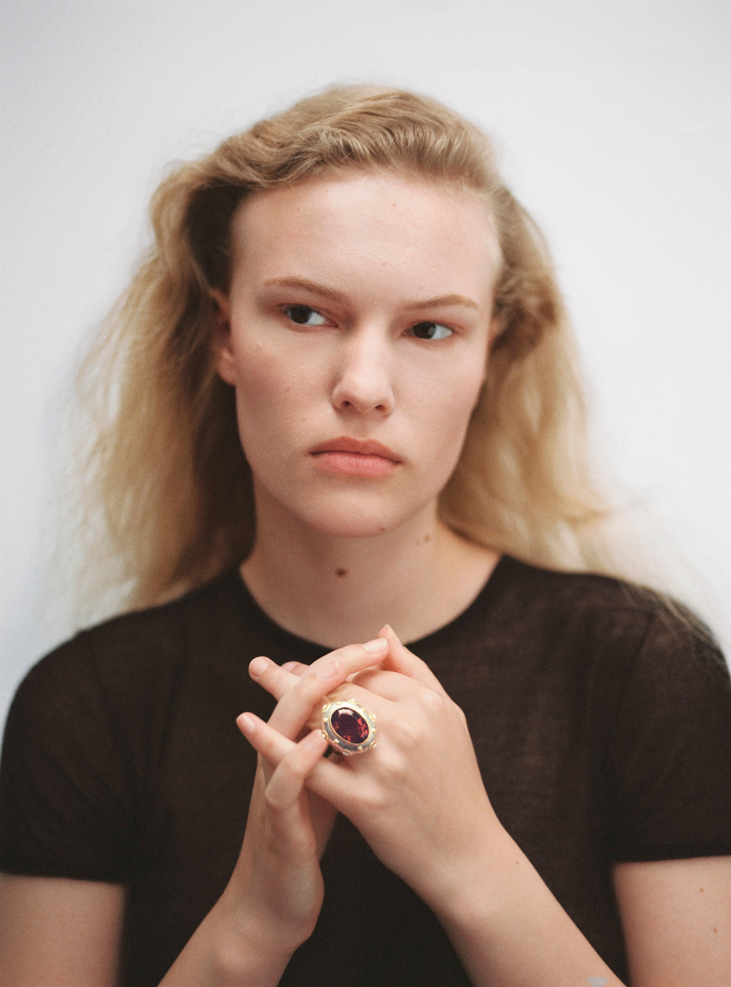 woman wearing diamond jewellery