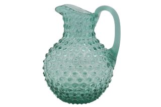 Hobnail pitcher in Beryl