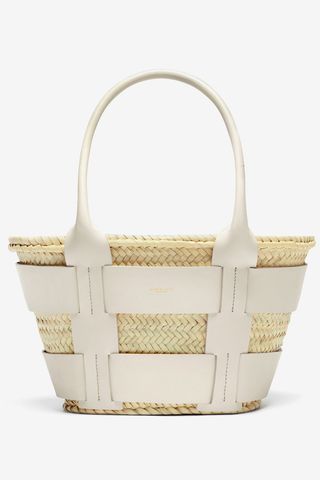 The Mini Santorini in Natural Basket Off-White Smooth