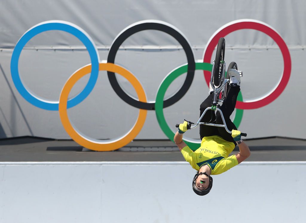 TOKYO JAPAN AUGUST 01 Natalya Diehm of Team Australia competes during the Womens Park Final run 1 of the BMX Freestyle on day nine of the Tokyo 2020 Olympic Games at Ariake Urban Sports Park on August 01 2021 in Tokyo Japan Photo by Ezra ShawGetty Images