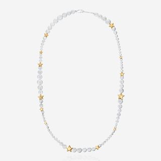 Night Sky Necklace in 20 Inch Silver & 9ct Yellow Gold