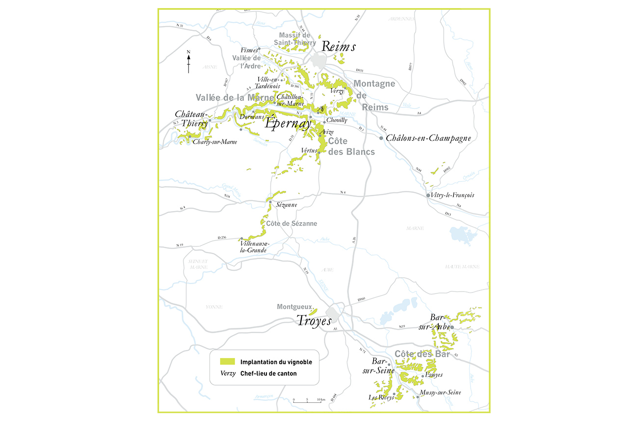 Champagne Jacquart map