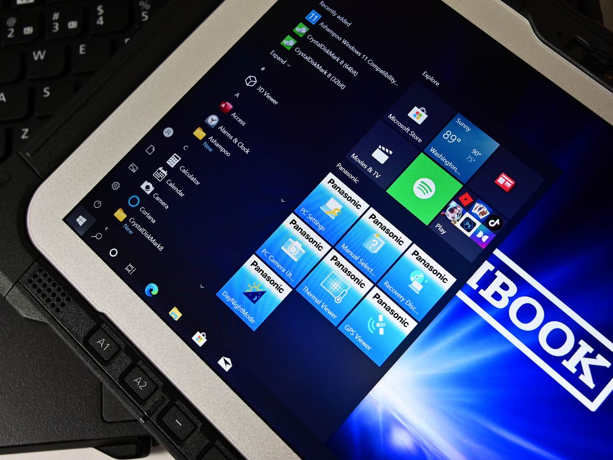 Panasonic Toughbook G2 Display