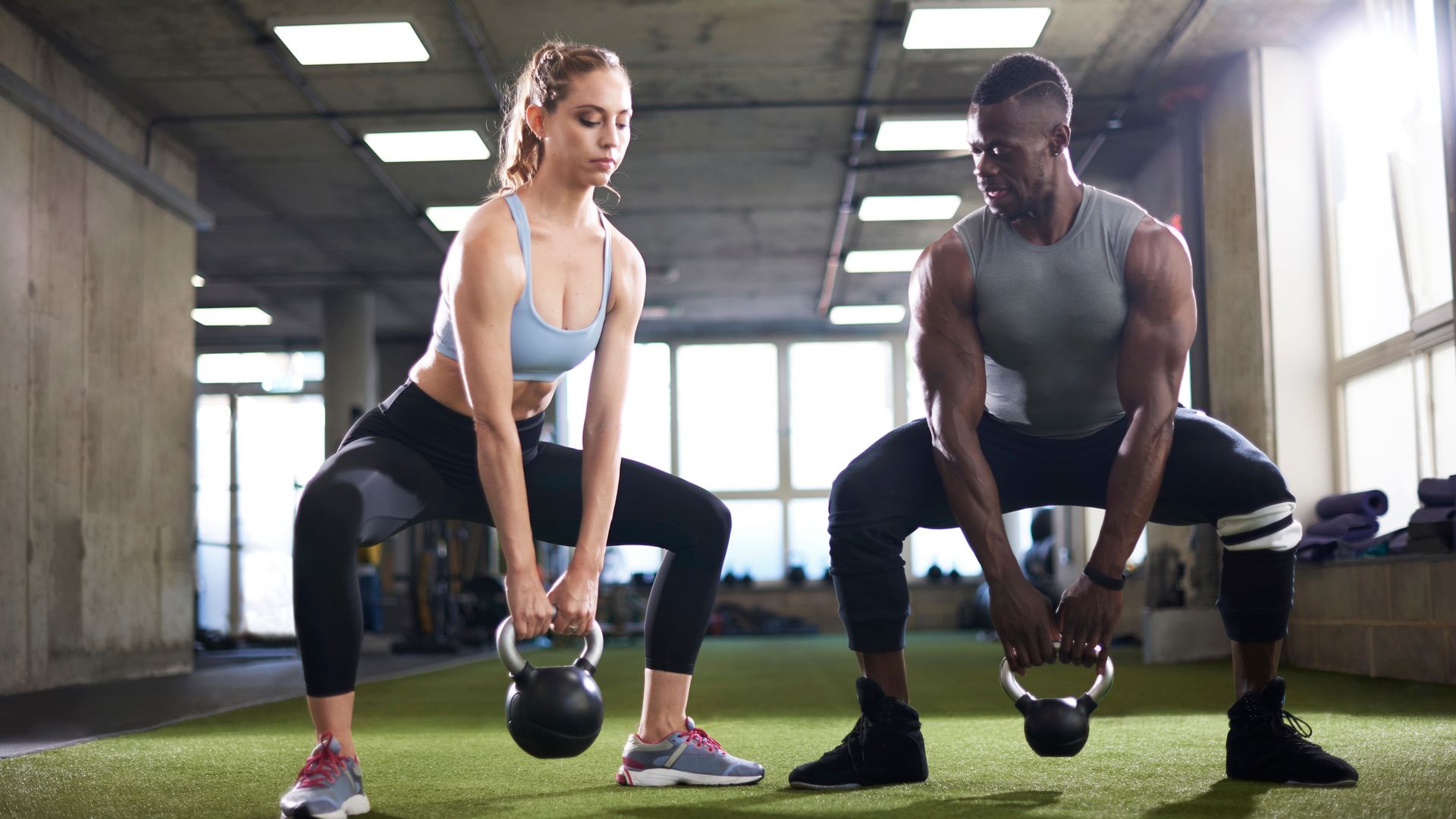 Kettlebell Workout exercise poster