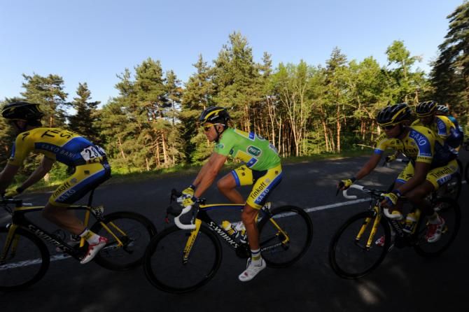 Alberto Contador (Tinkoff-Saxo) in the green jersey