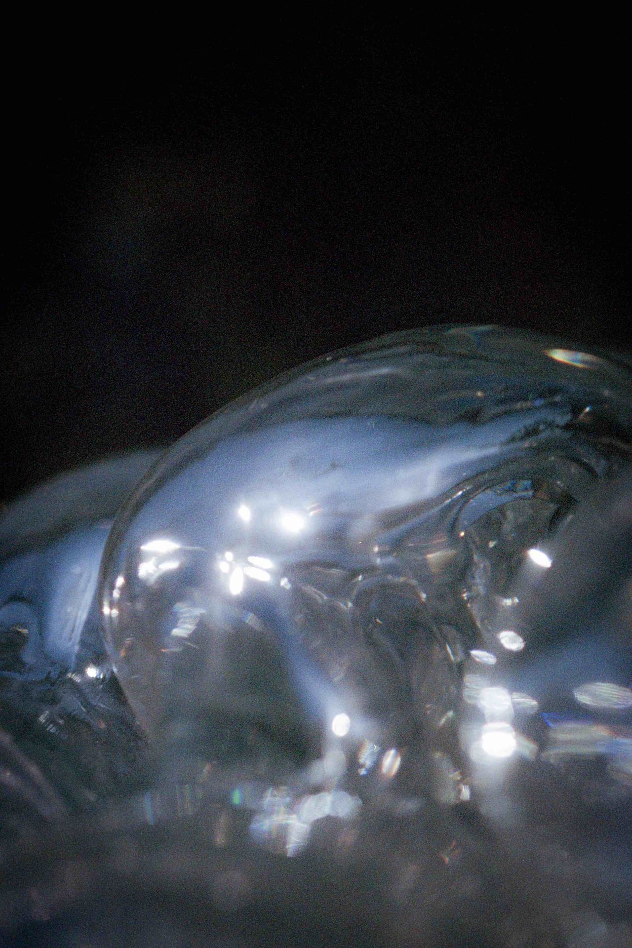 Glass and steel sculpture at Ruinart in Reims, France