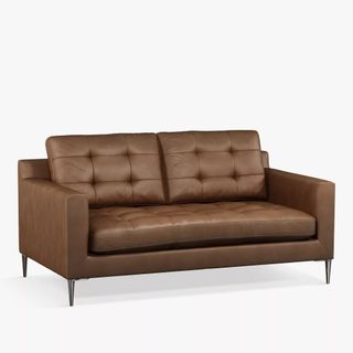 John Lewis Draper Medium 2 Seater Leather Sofa