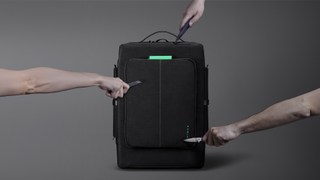 A cut above: this backpack claims to protect your gear against a knife attack!