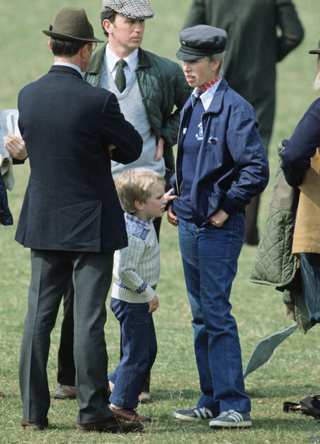 Peter Phillips And Princess Anne At The Badminton Horse Trials