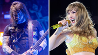 Gary Holt in 2019 and Taylor Swift in 2024
