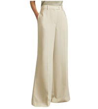 Solene Wide Leg Split Hem Trousers in Cream | Was £178 now £58