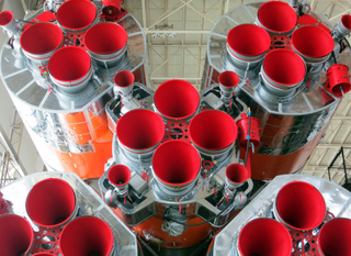 TMA-13M Soyuz Red Engines