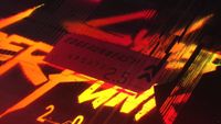 A fiery red-orange glitch graphic shows a circuit board labeled “UPDATE 2.5,” with update arrows and oversized glowing text, creating an urgent cyber-tech mood.