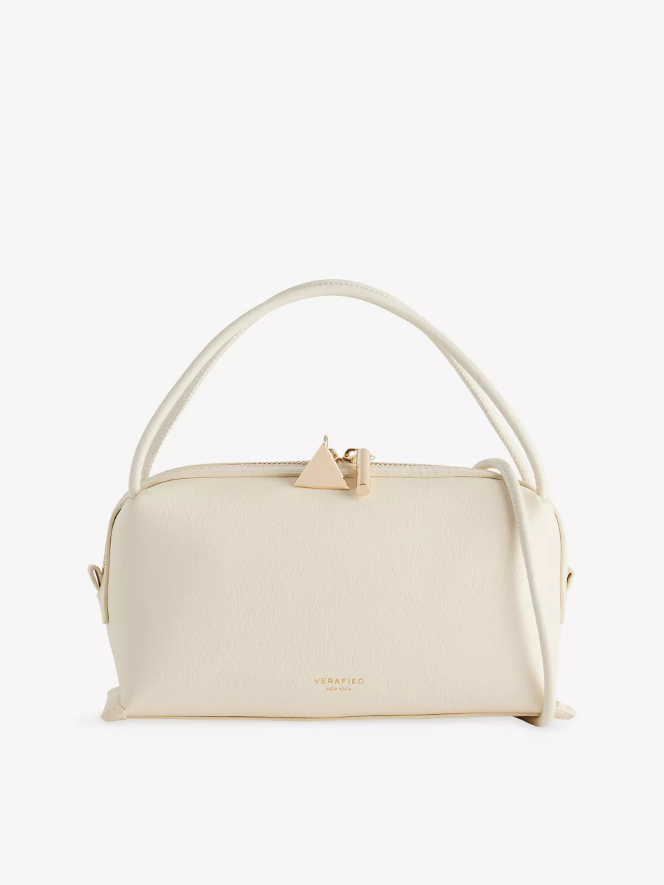 Caf&eacute; Mini Leather Shoulder Bag