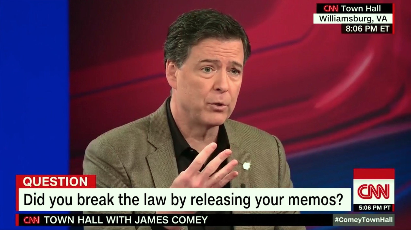 James Comey Explains Why He Didnt Illegally Leak His Trump Memos And