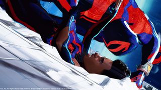 miles morales is pinned by spiderman 2099