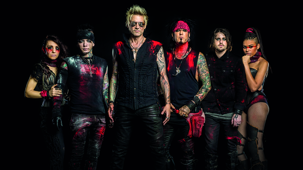 Sixx:A.M. band photograph