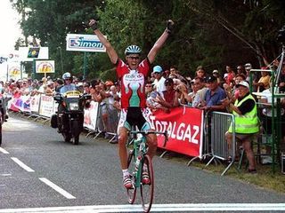 Nicholas White, here winning a race in Europe earlier in his career, has taken the overall title in the Africa Tour