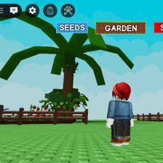 Player in roblox grow a garden game