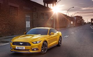 Ford mustang yellow exterior
