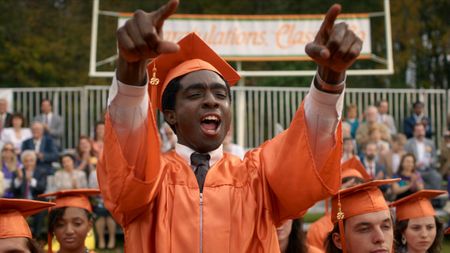 STRANGER THINGS: SEASON 5. Caleb McLaughlin as Lucas Sinclair in Stranger Things: Season 5