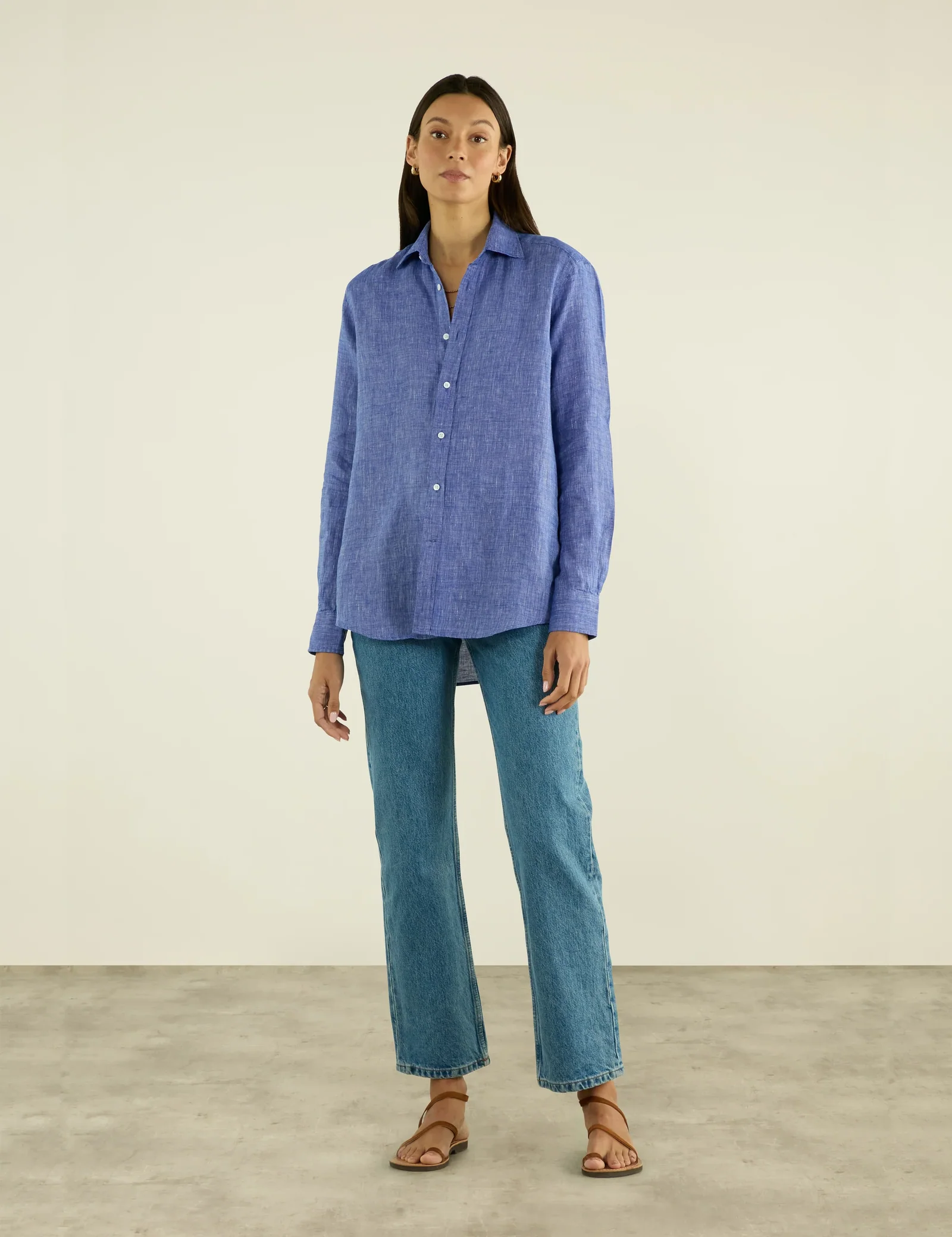 With Nothing Underneath, The Boyfriend Linen Shirt