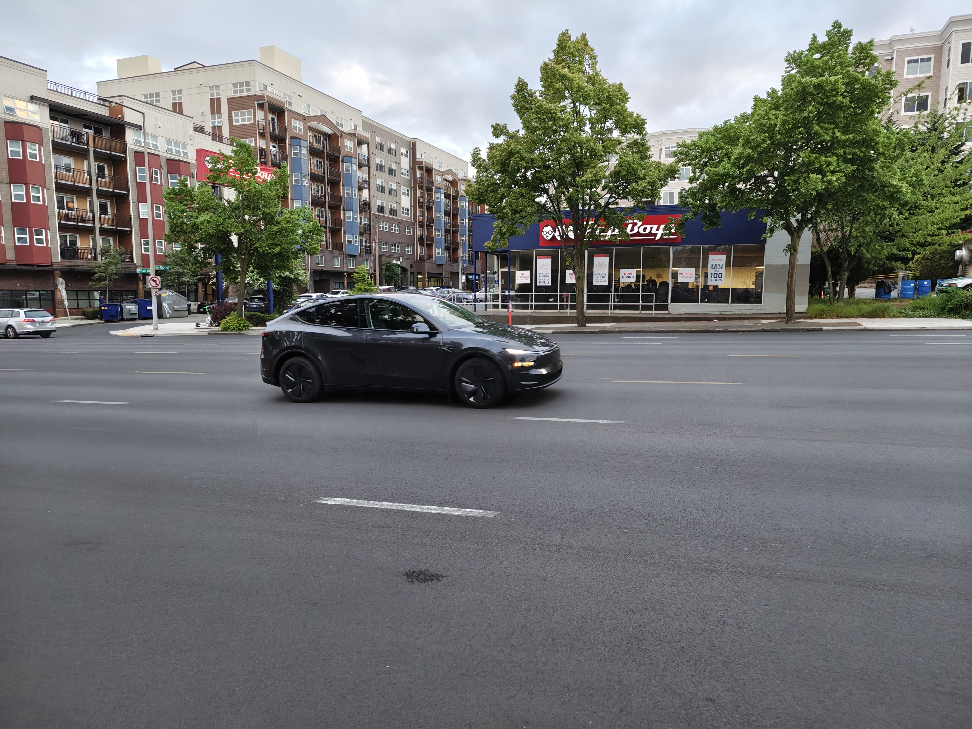 A car on a street