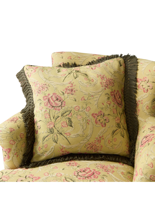 Lucie Jacquard Fringe Pillow Cover