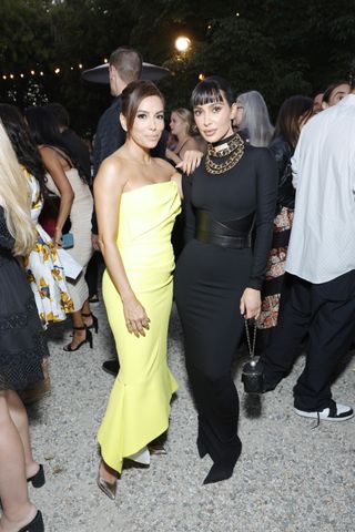 Kim Kardashian debuts baby bangs at a charity event
