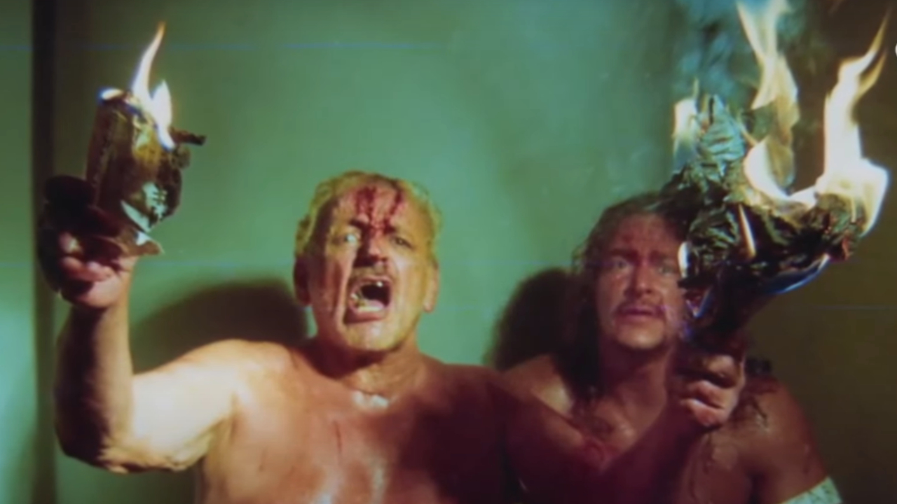 The Sheik and Sabu in Dark Side of the Ring