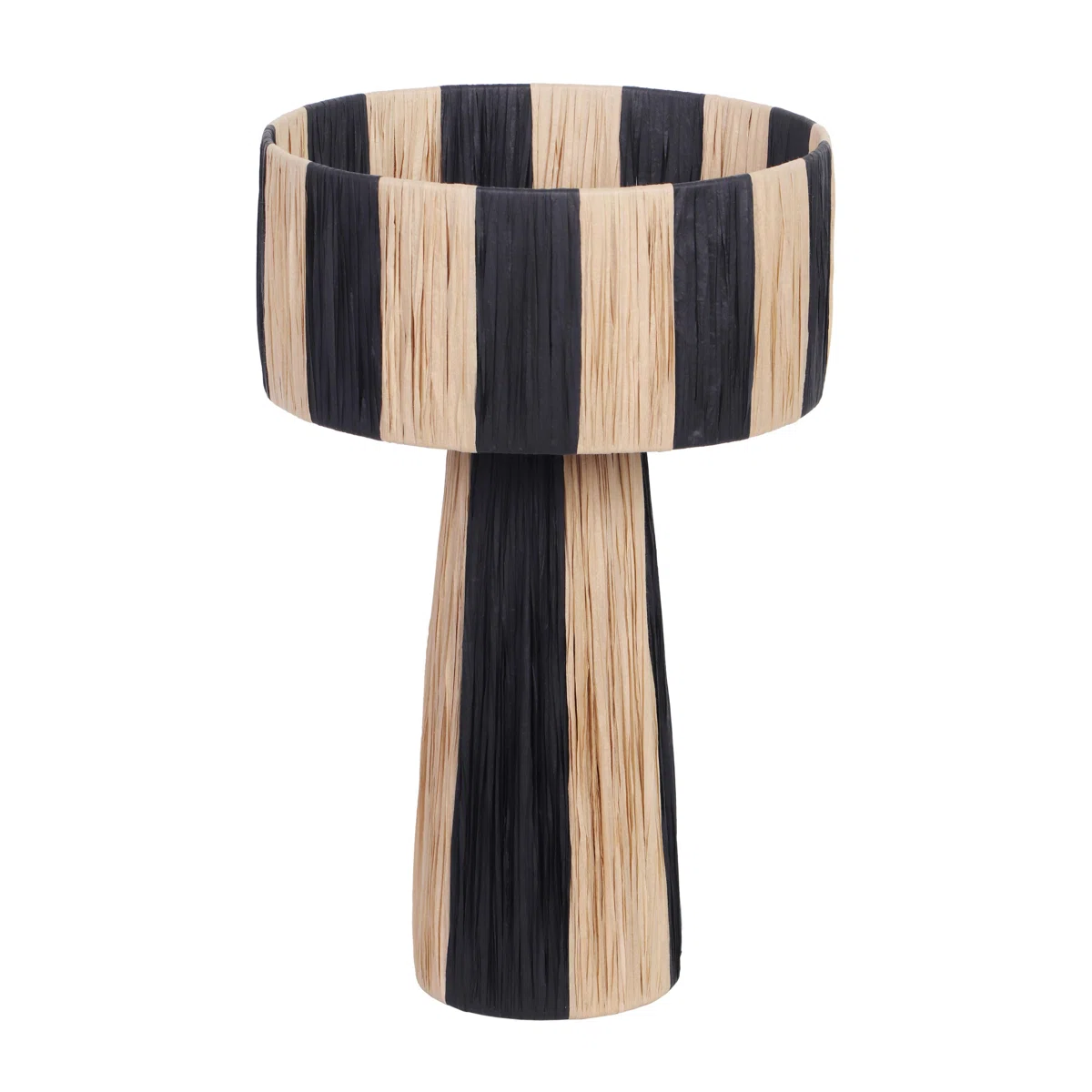 striped table lamp