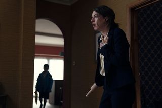 Jessica Raine as terrified social worker Lucy.