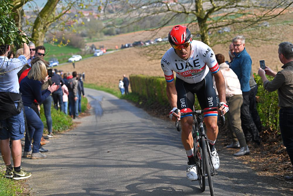 Alexander Kristoff on the attack at gent-Wevelgem