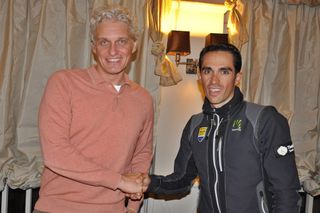 Oleg Tinkov with Alberto Contador