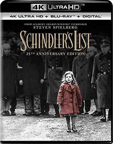 Schindler's List 4K and Blu-ray