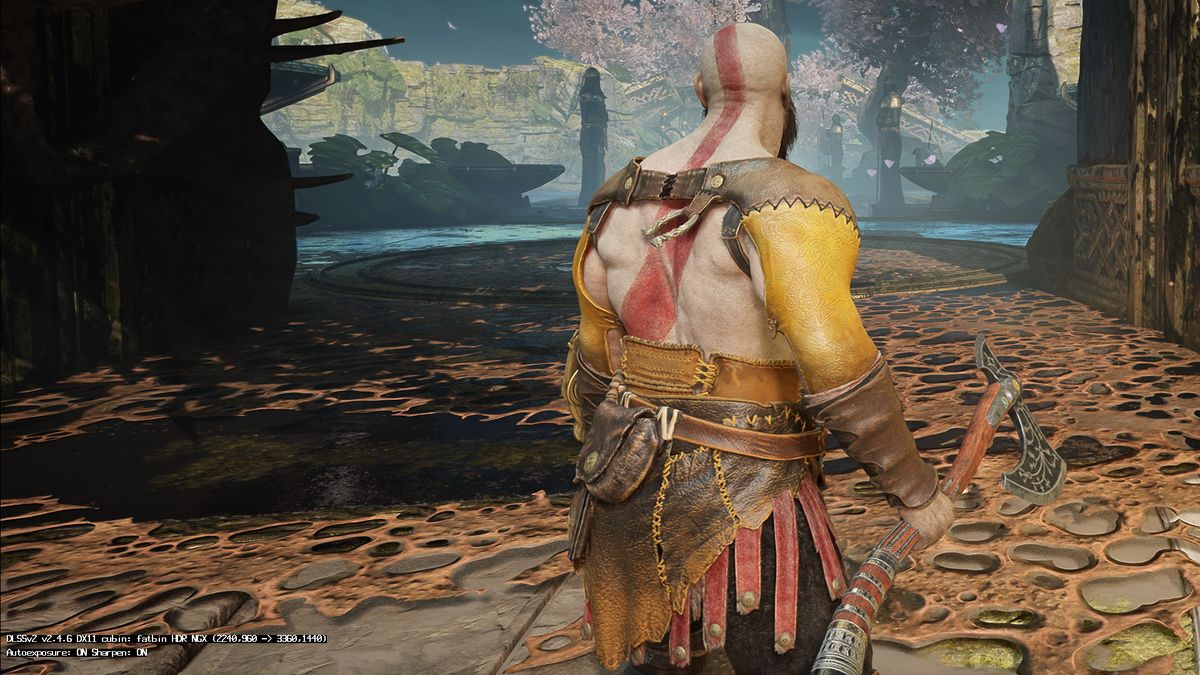 DLSS Indicator running in God of War