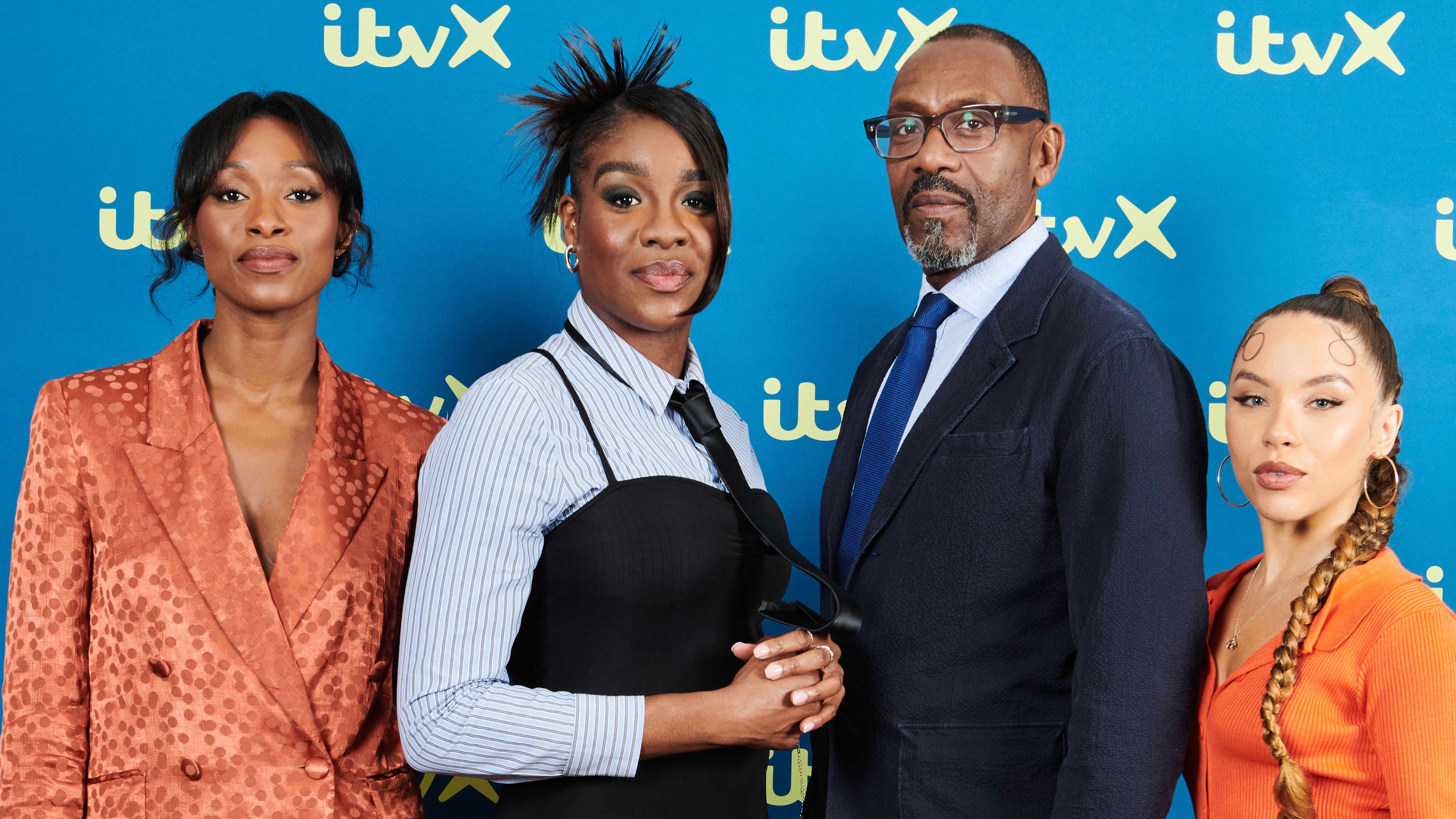 Rochelle Neil, Yazmin Belo, Sir Lenny Henry and Saffron Coomber (L-R) for Three Little Birds