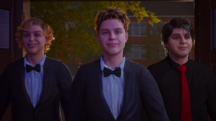 Three lads rock up to a party in Agefield High: Rock the School