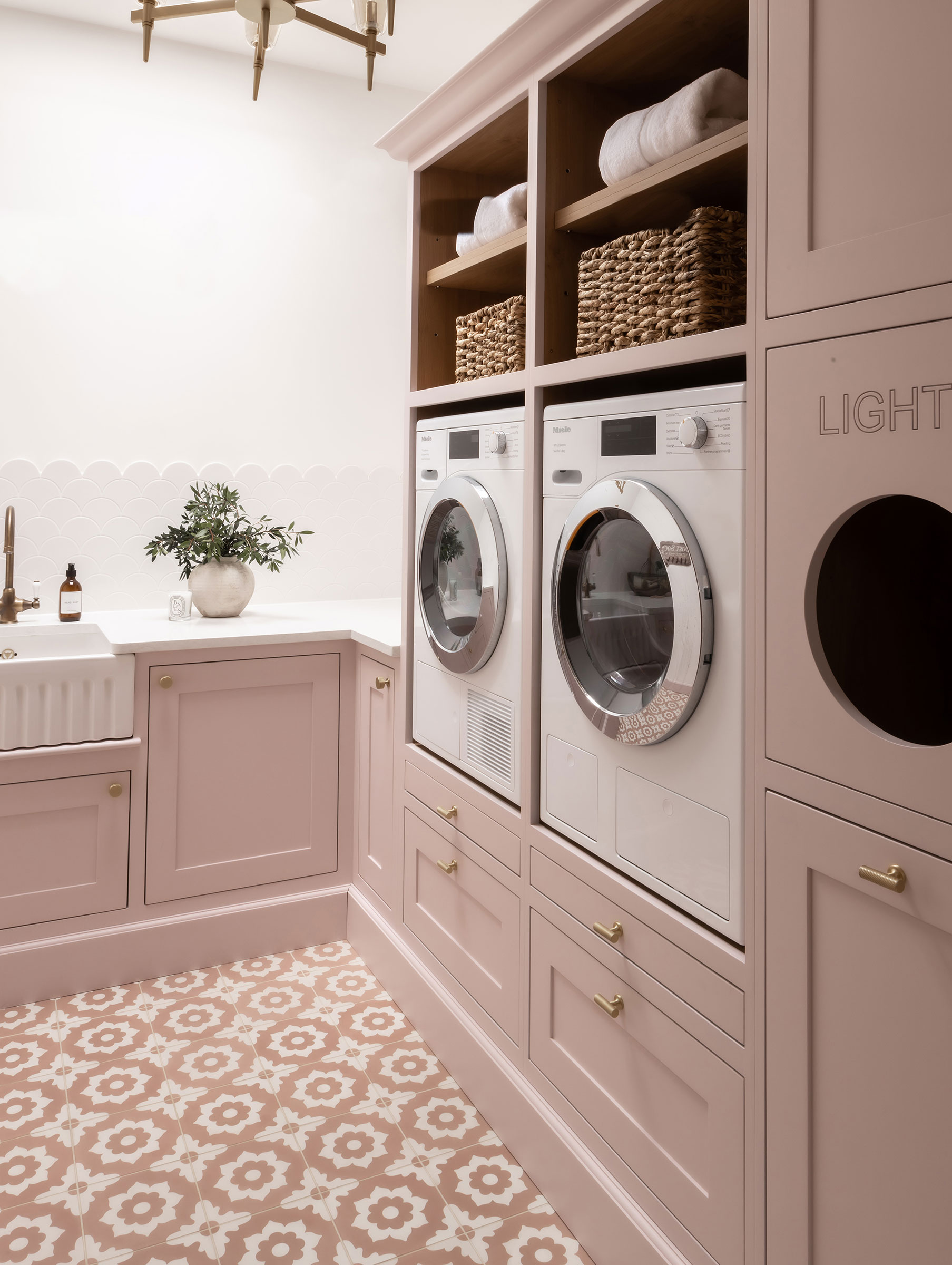 pink laundry room