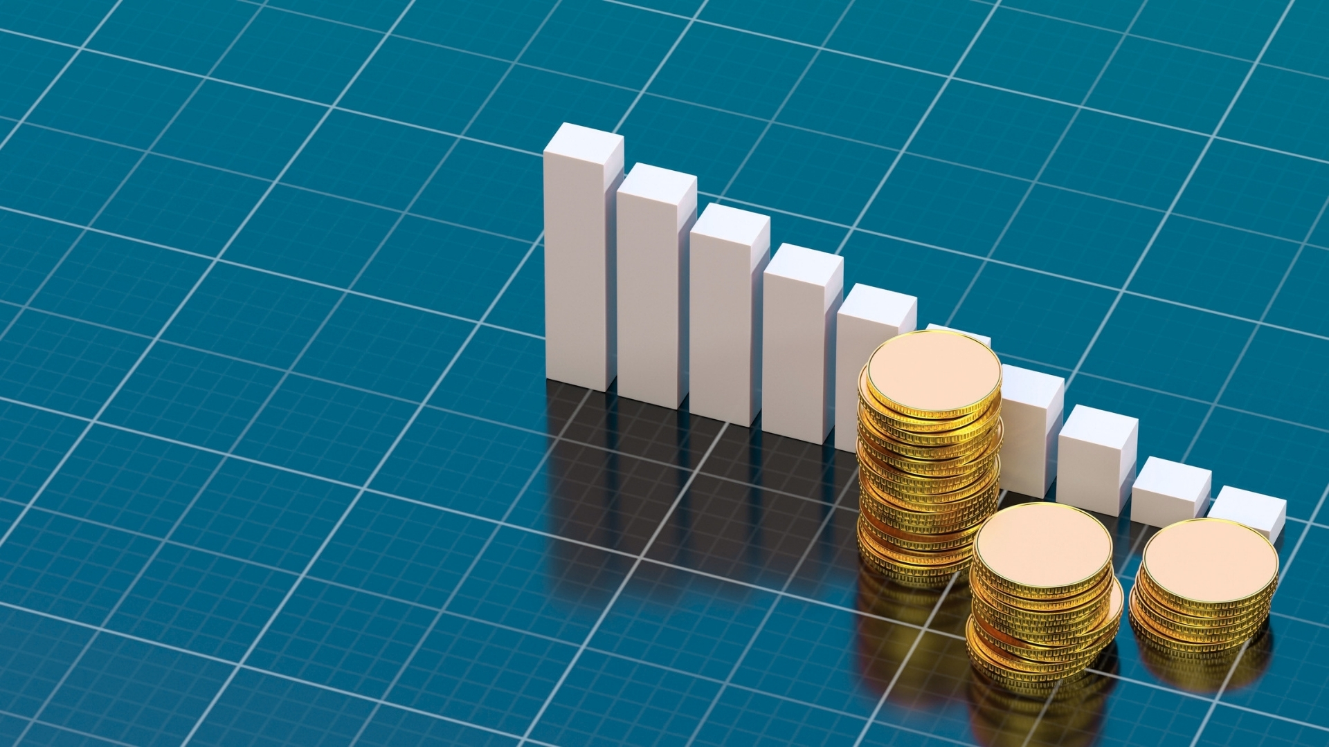 Cash concept vs investing graph