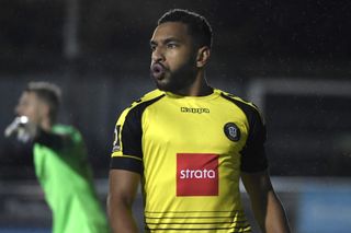 Harrogate Town season preview 2023/24 Warren Burrell of Harrogate Town reacts during the FA Cup First Round match between Harrogate Town A.F.C and Portsmouth FC at CNG Stadium on November 11, 2019 in Harrogate, England. (Photo by George Wood/Getty Images)