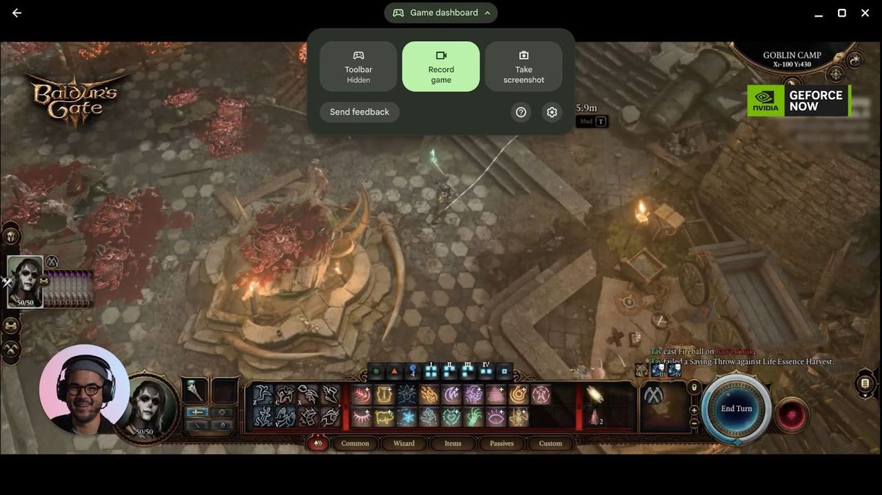 Game Dashboard on Chromebooks
