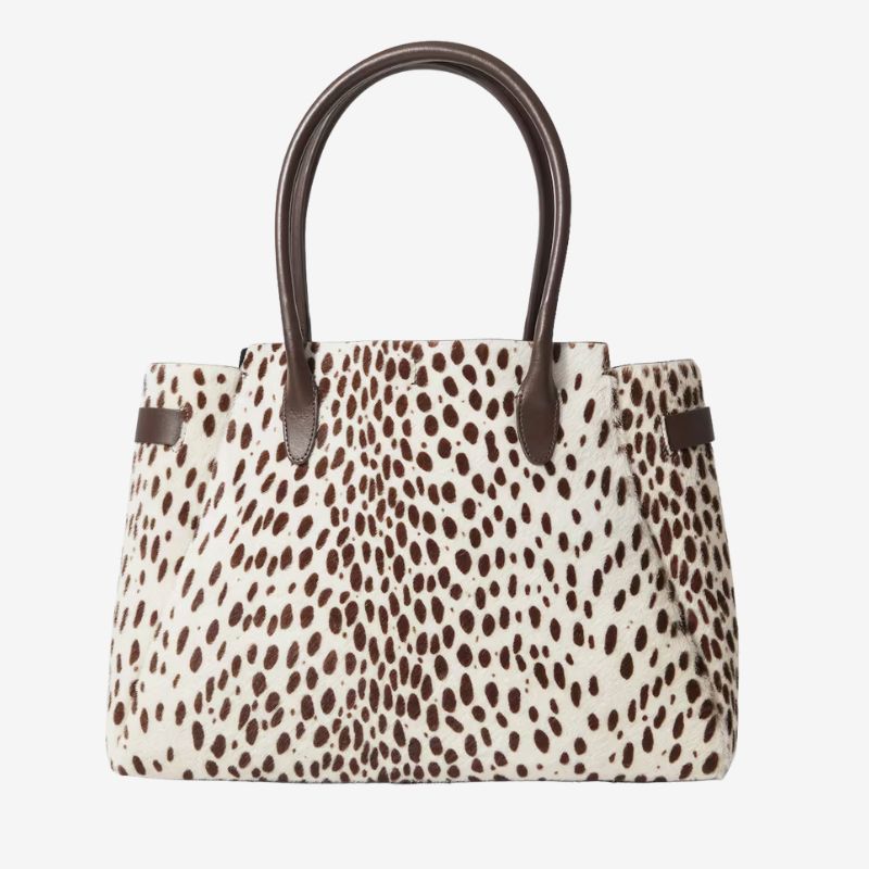 Image of cow print bag