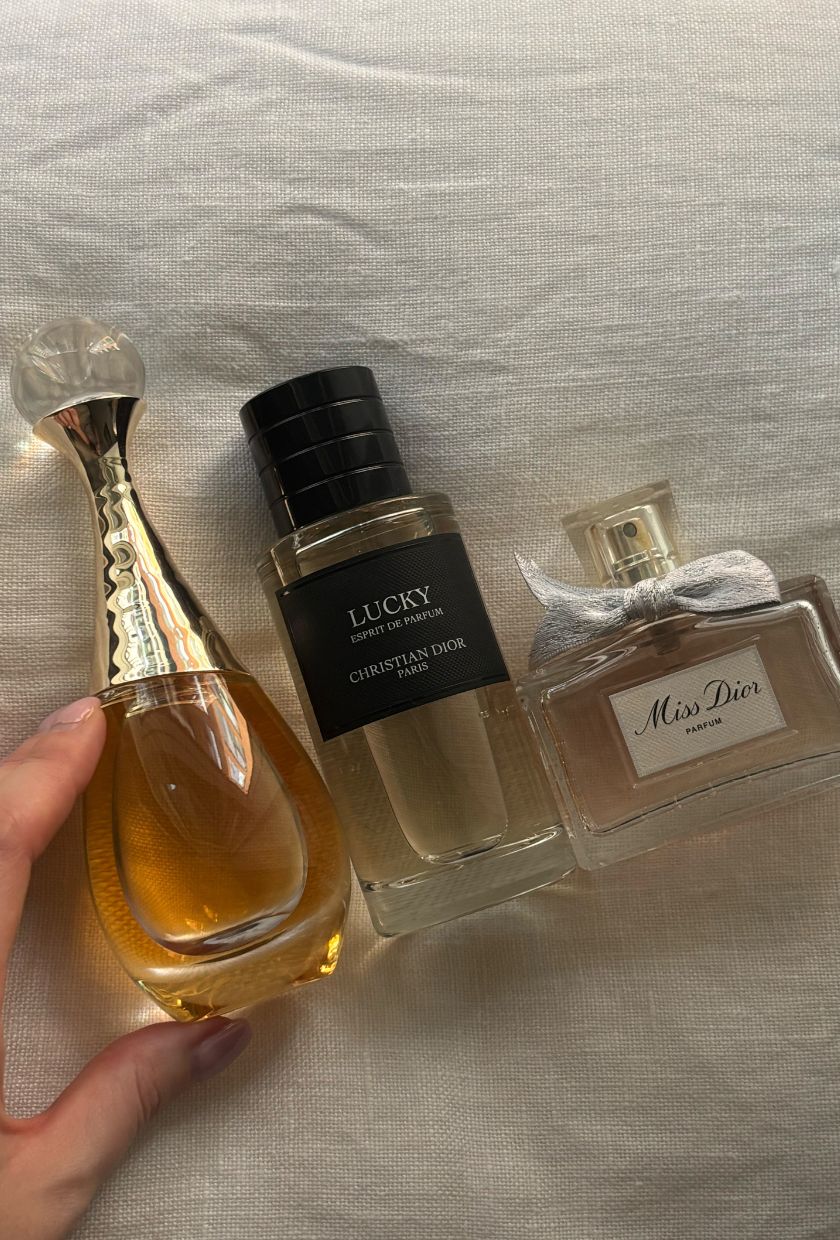 A collection of deputy beauty editor Grace Lindsay's favourite Dior perfumes