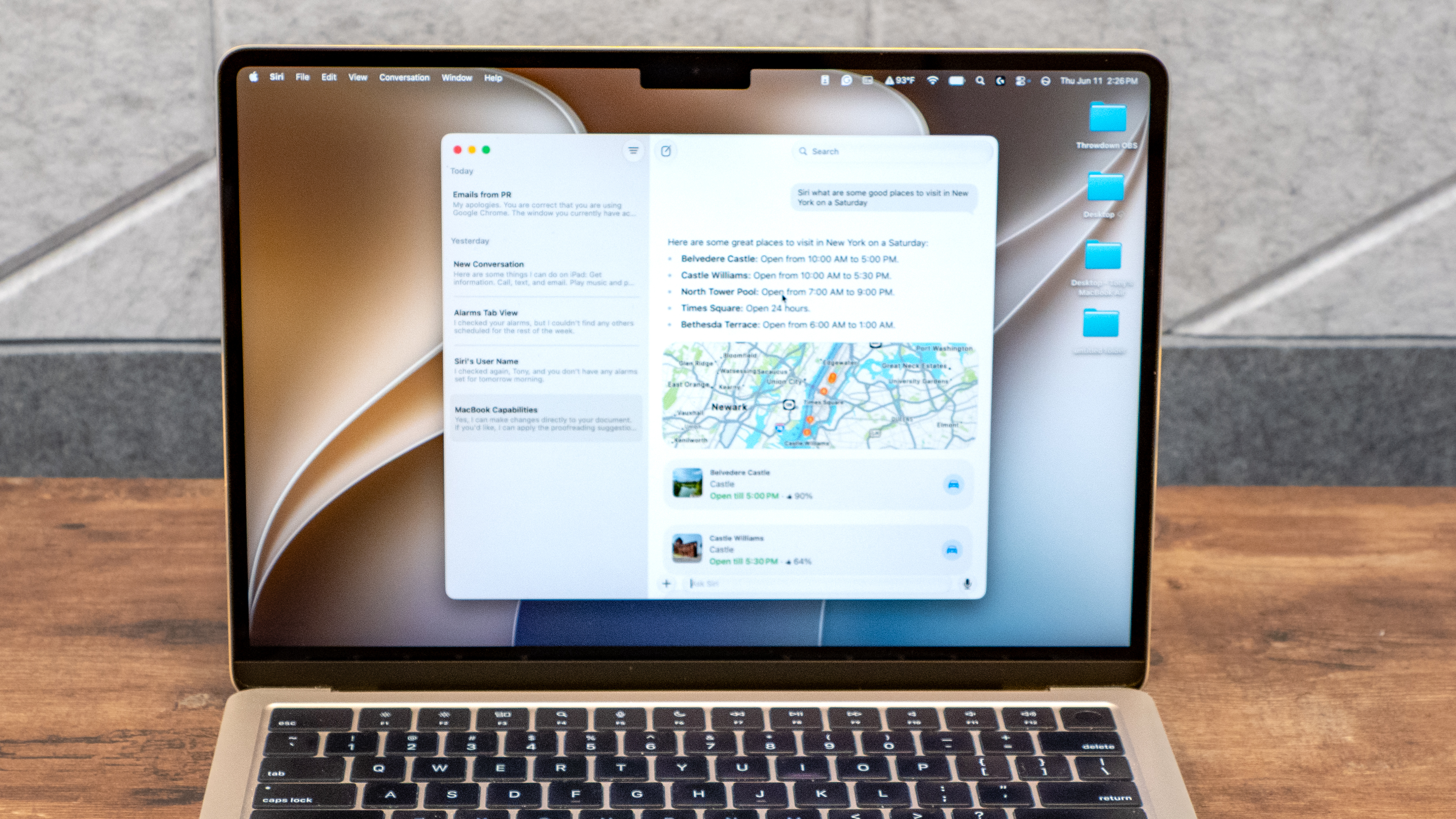 هوش مصنوعی سیری در macOS 27