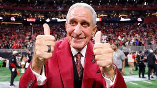 Arthur Blank after the Atlanta Falcons defeated the Tampa Bay Buccaneers