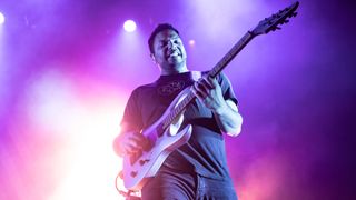 Guitarist Misha Mansoor of Periphery performs at The Fillmore on January 30, 2020 in San Francisco, California